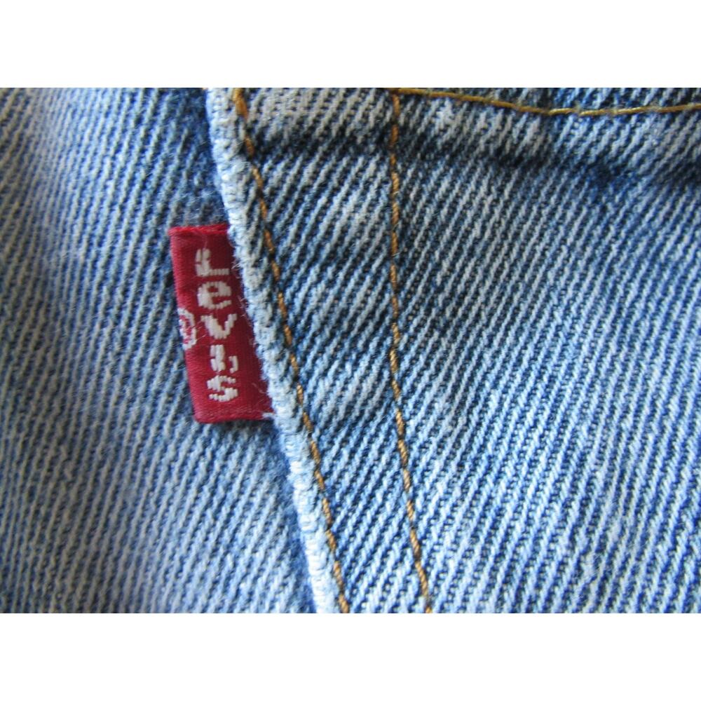 LEVI'S Blue Denim 36x34 Men's Straight Leg Button Closure Jeans - Picture 5 of 9